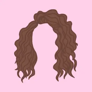 Illustratie van krullend haar